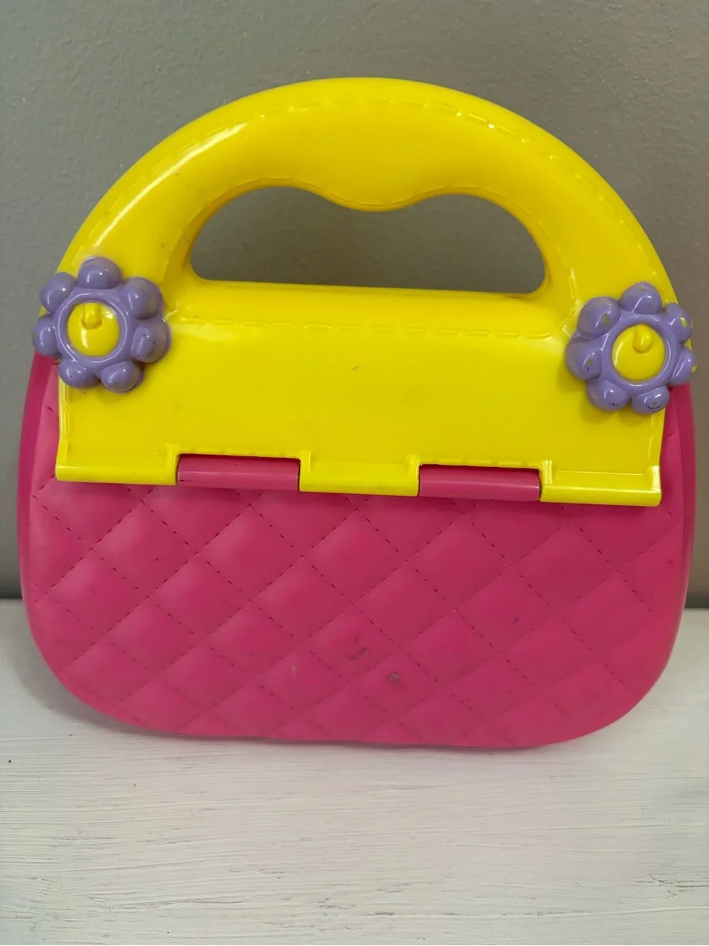 Sesame Street Kids Pink Yellow Play Purse with Elmo and Zoe